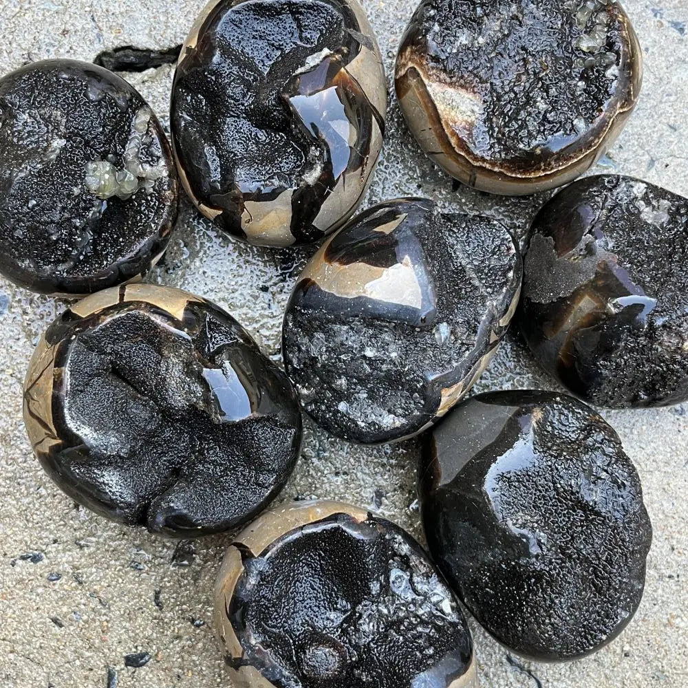 Septarian Druzy Palm Stone – Natural Madagascar Crystal, 6–8 cm – view 5