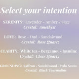 Crystal Intention Candles | Healing Crystal Candles | Manifestation Candles | Aromatherapy Soy Candles | Crystal Infused Candles | Crystals