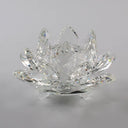 6.2Cm Quartz Crystals Lotus Flower Crafts Glass Fengshui Ornaments Healing Crystals Home Party Wiccan Decor Yoga Gifts Souvenir