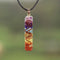 Tree of Life Orgonite Pyramide Amethyst Obsidian Stone Pyramid Crystal Healing Reiki Energy Orgone Collection
