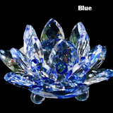 6.2Cm Quartz Crystals Lotus Flower Crafts Glass Fengshui Ornaments Healing Crystals Home Party Wiccan Decor Yoga Gifts Souvenir