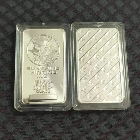 1 Oz American Sunshine Minting Silver Bar Silver Bullion Bar Commemorative Silver Coins Collection