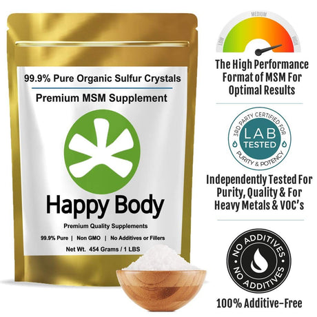 Organic Sulfur Crystals - 99% Pure Msm Crystals, Premium Msm Supplemen