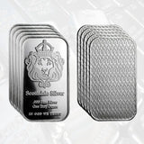 10/20Pcs Scottsdale Silver Bars Replica Silver One Troy Ounce Silver Bullion Iron Silver-Plated Craft Gifts