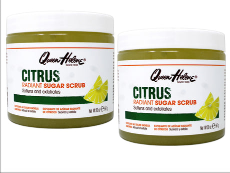 2 Pack -  Citrus Radiant Sugar Scrub, Softens and Exfoliates, 20 Ounce