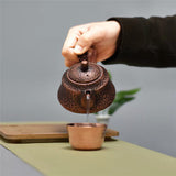 Handmade Pure Copper Teapot – Kung Fu Tea Ceremony – view 2