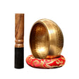 Handmade Nepalese singing bowl with striker