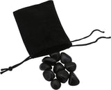 Real Crystals and Healing Stones - Healing Crystals for Beginners- Healing Stones Tumbled Crystals for Witchcraft (3, Black Onyx)