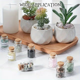 12Pcs Crystal Gemstone Chip Bottle,Mini Crystals,Spell Jars,Real Crystals for Witchcraft Supplies,Witchcraft Healing Crystals