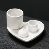 5-in-1 ceramic incense and candle holder with ash tray