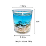 Ocean Gel Crystal Candle – Handmade Soy Wax Cup – view 6