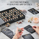 Bulk Crystals and Healing Stones 50 PCS - Real Mini Crystals for Spell Jars - Crystals for Witchcraft - Crystal Sets for Witchcraft Supplies - Real Crystal Witch Healing Crystals for Beginners Set