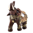 Wood-grain feng shui elephant figurine
