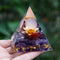 Tree of Life Orgonite Pyramide Amethyst Obsidian Stone Pyramid Crystal Healing Reiki Energy Orgone Collection
