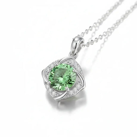 925 Silver Moissanite Necklace Silver Destiny Moissanite Pendant