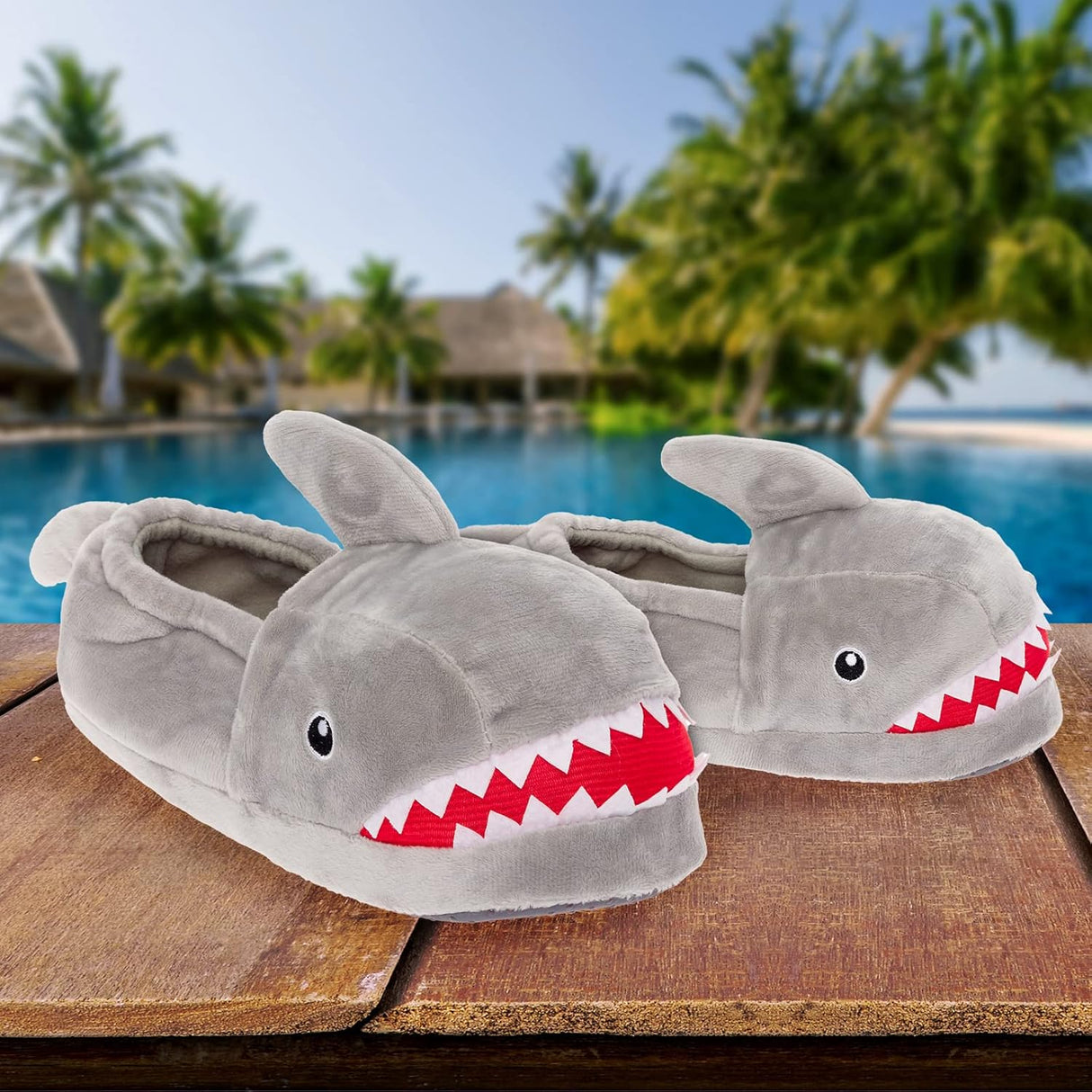 Funny Animal Slippers for Women & Men, House Shoes, Turtle, Flamingo, Bunny, Shark, Cozy Furry Slippers