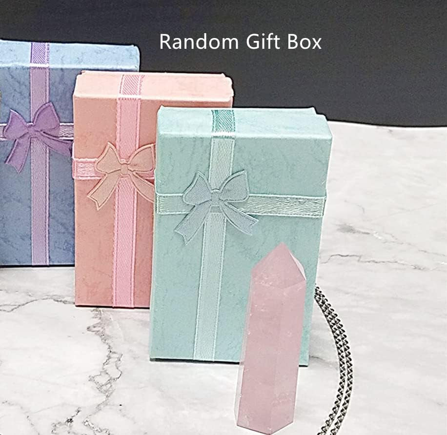 Healing Crystal Wands | 2" Rose Quartz Crystal Points| 6 Faceted Reiki Chakra Meditation Therapy