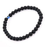 Evil Eye & Obsidian Bead Bracelet – Set of 2, 6 mm – view 5