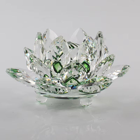 6.2Cm Quartz Crystals Lotus Flower Crafts Glass Fengshui Ornaments Healing Crystals Home Party Wiccan Decor Yoga Gifts Souvenir