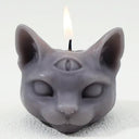 Three-Eyed Cat Candle – Gothic Scented Soy Wax – view 9