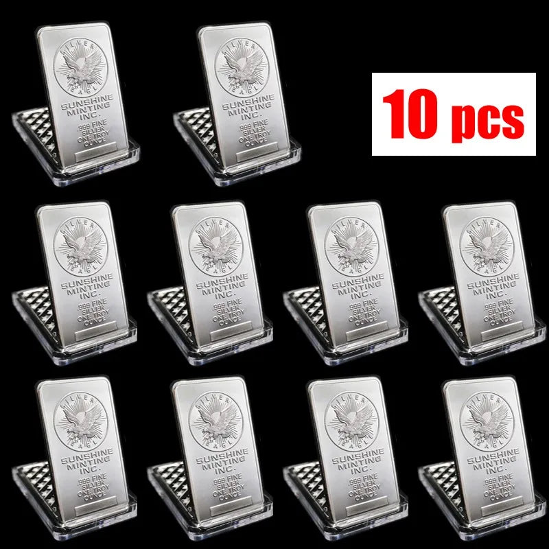 1 Oz American Sunshine Minting Silver Bar Silver Bullion Bar Commemorative Silver Coins Collection