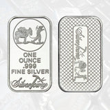 10/20Pcs Scottsdale Silver Bars Replica Silver One Troy Ounce Silver Bullion Iron Silver-Plated Craft Gifts