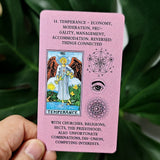 Pink Learning Tarot – 78 Cards with Keywords for Beginners – view 5