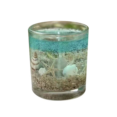 Ocean Gel Crystal Candle – Handmade Soy Wax Cup – view 8