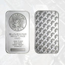 10/20Pcs Scottsdale Silver Bars Replica Silver One Troy Ounce Silver Bullion Iron Silver-Plated Craft Gifts
