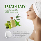 All-Natural Shower Steamers Tablets Extra Strong for Cold and Runny Nose Menthol Crystals, Camphor Crystals, Eucalyptus and Peppermint Essential Oil Handmade in USA by  2 Oz / Each 18 Set