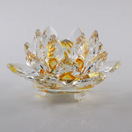 6.2Cm Quartz Crystals Lotus Flower Crafts Glass Fengshui Ornaments Healing Crystals Home Party Wiccan Decor Yoga Gifts Souvenir