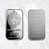 10/20Pcs Scottsdale Silver Bars Replica Silver One Troy Ounce Silver Bullion Iron Silver-Plated Craft Gifts