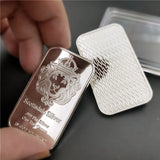 10/20Pcs Scottsdale Silver Bars Replica Silver One Troy Ounce Silver Bullion Iron Silver-Plated Craft Gifts