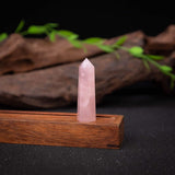 Healing Crystal Wands | 2" Rose Quartz Crystal Points| 6 Faceted Reiki Chakra Meditation Therapy
