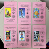 Pink Learning Tarot – 78 Cards with Keywords for Beginners – view 4
