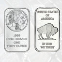 10/20Pcs Scottsdale Silver Bars Replica Silver One Troy Ounce Silver Bullion Iron Silver-Plated Craft Gifts