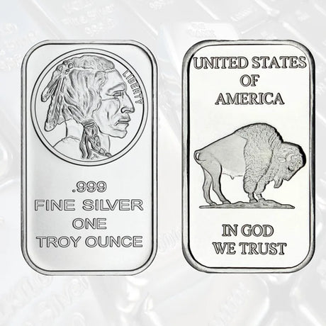 10/20Pcs Scottsdale Silver Bars Replica Silver One Troy Ounce Silver Bullion Iron Silver-Plated Craft Gifts