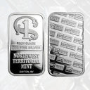 10/20Pcs Scottsdale Silver Bars Replica Silver One Troy Ounce Silver Bullion Iron Silver-Plated Craft Gifts