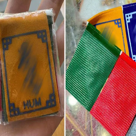 Tibetan Prayer Flags – Traditional Five-Element Wind Horse Flags – view 5