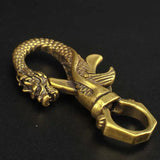 Brass Dragon & Phoenix Keychain – Chinese Copper Art – view 10