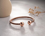 Handmade Copper Tensor Bracelet – Spiral Adjustable Bangle – view 8