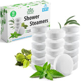 All-Natural Shower Steamers Tablets Extra Strong for Cold and Runny Nose Menthol Crystals, Camphor Crystals, Eucalyptus and Peppermint Essential Oil Handmade in USA by  2 Oz / Each 18 Set