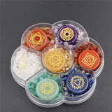 Engraved 7 Chakra Stones – Reiki Crystal Kit – view 8