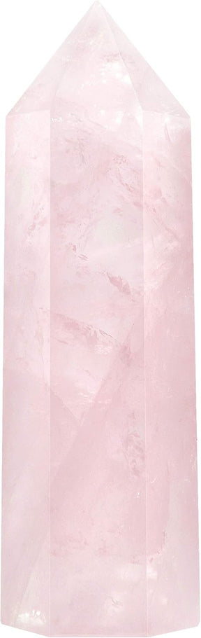 Healing Crystal Wands | 2" Rose Quartz Crystal Points| 6 Faceted Reiki Chakra Meditation Therapy