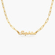 Full Silver Vintage Name Necklace - Silver Name Necklace