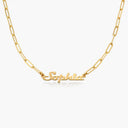 Full Silver Vintage Name Necklace - Silver Name Necklace