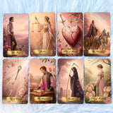 Pink Victorian Tarot Deck – Rose Garden Oil-Painting Cards with Guidebook – view 5