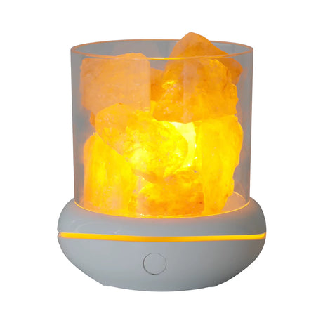 מנורת מלח הימלאיה ורוד — USB, 8 צבעים – תמונה 8