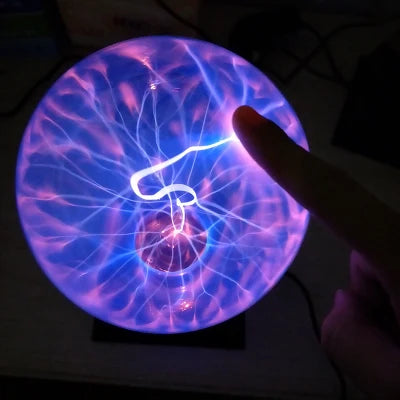 Electrostatic Ball Induction Glow Ball Plasma Ball 5-8 Inch Red and Blue Ball Science Museum Exhibition Ball Lightning Ball