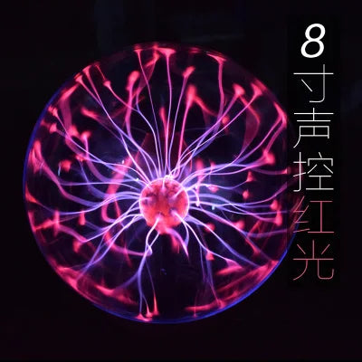 Electrostatic Ball Induction Glow Ball Plasma Ball 5-8 Inch Red and Blue Ball Science Museum Exhibition Ball Lightning Ball